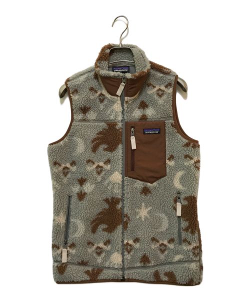 Patagonia（パタゴニア）Patagonia (パタゴニア) Classic Retro-X Vest(クラシック レトロ-エックス ベスト)23083 グレー×ブラウン サイズ:XSの古着・服飾アイテム