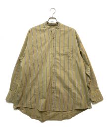 TODAYFUL（トゥデイフル）の古着「Stripe Over Shirts(ストライプオーバーシャツ)12320416」｜ベージュ