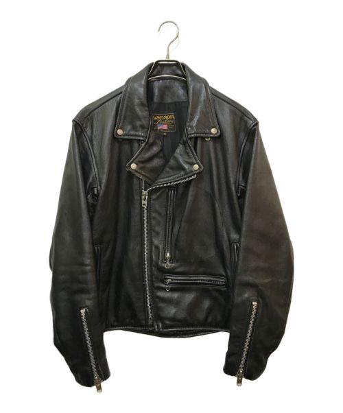 VANSON（バンソン）VANSON (バンソン) DOMINATOR 2 ライダースジャケット ブラック サイズ:40の古着・服飾アイテム