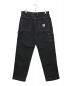 stussy (ステューシー) OVERDYED WORK PANT(オーバーダイド) ブラック サイズ:32 未使用品：8000円