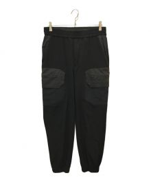 WHITE MOUNTAINEERING（ホワイトマウンテ二アニング）の古着「TECH VISCOSE JOGGER PANT(テックビスコースジョガーパンツ)SBK2273404」｜ブラック