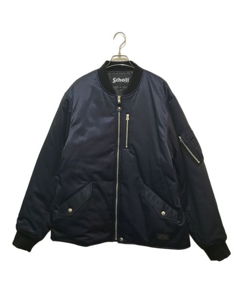 Schott（ショット）Schott (ショット) NEW STYLE MA-1 JACKET ネイビー サイズ:2XLの古着・服飾アイテム