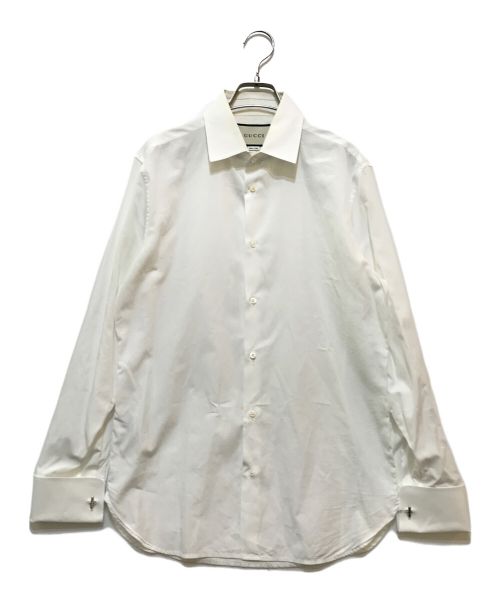 GUCCI（グッチ）GUCCI (グッチ) Cotton poplin shirt(コットンポプリンシャツ)535172 ホワイト サイズ:40の古着・服飾アイテム