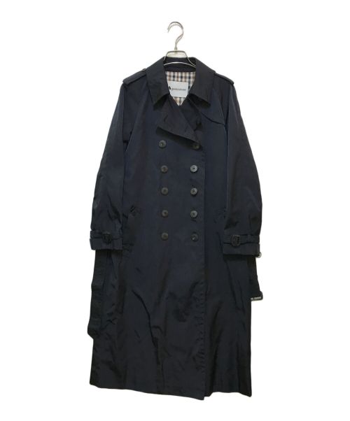 Aquascutum（アクアスキュータム）Aquascutum (アクアスキュータム) トレンチコート ネイビー サイズ:Mの古着・服飾アイテム