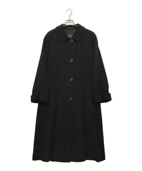 Burberry's（バーバリーズ）Burberry's (バーバリーズ) ウールステンカラーコート ブラック サイズ:7AR(着丈112cm)の古着・服飾アイテム