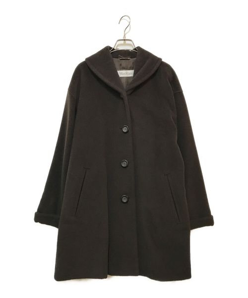 MaxMara（マックスマーラ）MaxMara (マックスマーラ) ショールカラーコート ブラウン サイズ:42の古着・服飾アイテム