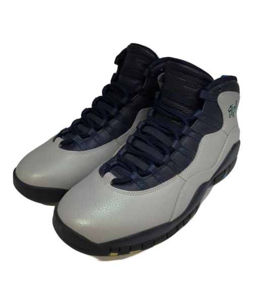 NIKE（ナイキ）NIKE (ナイキ) AIR JORDAN 10 RETRO グレー×ネイビー サイズ:28cmの古着・服飾アイテム