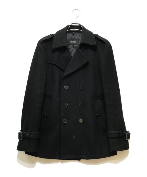 BURBERRY BLACK LABEL（バーバリーブラックレーベル）BURBERRY BLACK LABEL (バーバリーブラックレーベル) ダブルコート ブラック サイズ:Lの古着・服飾アイテム