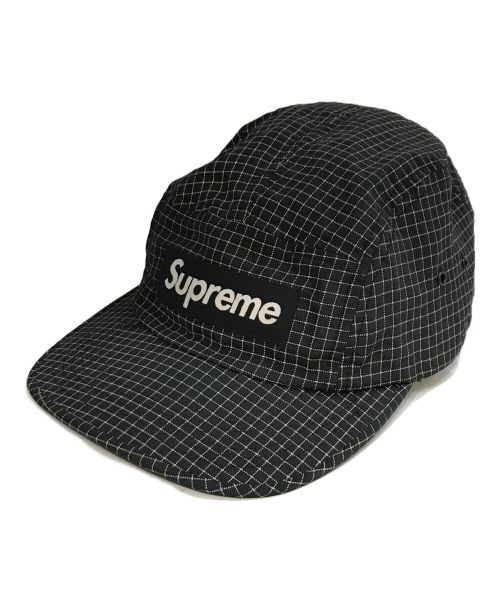 SUPREME（シュプリーム）Supreme (シュプリーム) Reflective Ripstop Camp Cap 3M Scotchlite ブラックの古着・服飾アイテム