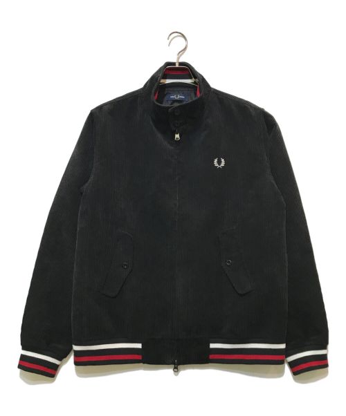 FRED PERRY（フレッドペリー）FRED PERRY (フレッドペリー) BEAMS (ビームス) 別注 コーデュロイハリントンジャケット　FZ2614 ブラック サイズ:Lの古着・服飾アイテム