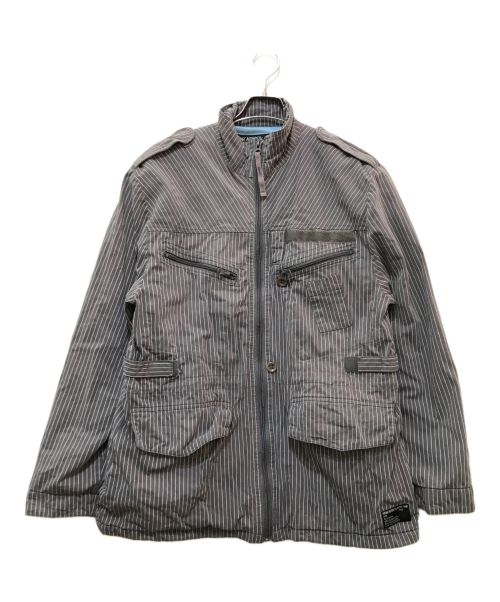 stussy（ステューシー）stussy (ステューシー) 00's ミリタリージャケット グレー サイズ:LARGEの古着・服飾アイテム