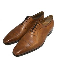 Santoni（サントーニ）の古着「メダリオンシューズ」｜ブラウン