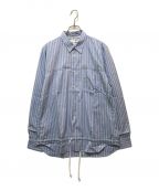 COMME des GARCONS SHIRTコムデギャルソンシャツ）の古着「リバーシブルシャツ　W11034」｜ブルー