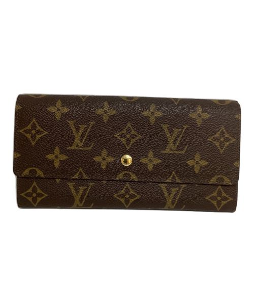 LOUIS VUITTON（ルイ ヴィトン）LOUIS VUITTON (ルイ ヴィトン) ポルトフォイユ・サラ　M61734 ブラウンの古着・服飾アイテム