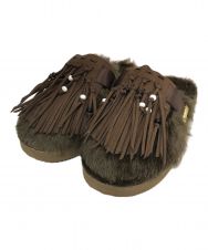 suicoke (スイコック) L'appartement (アパルトモン) FUR×Fringe SABO ブラウン サイズ:24