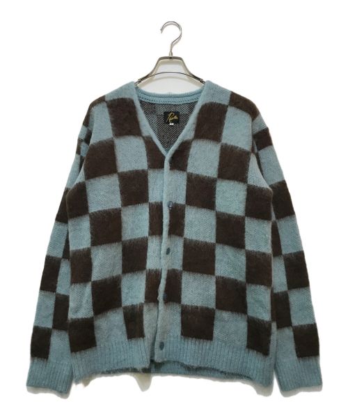 Needles（ニードルズ）Needles (ニードルズ) Mohair Cardigan　LQ399 ブラウン×ブルー サイズ:Sの古着・服飾アイテム