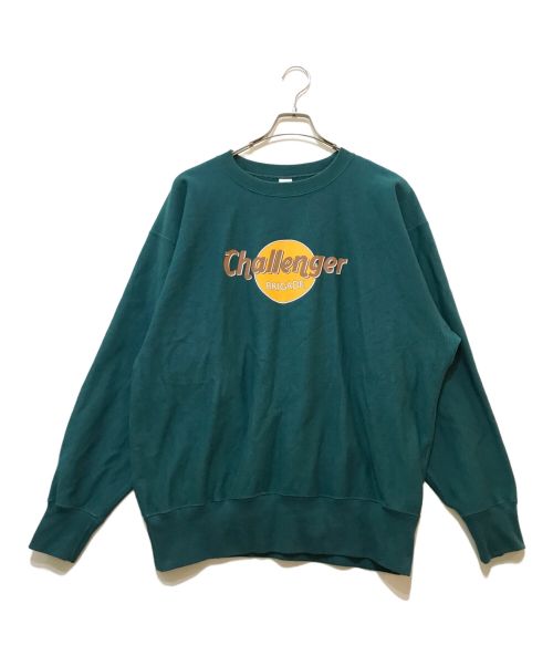 CHALLENGER（チャレンジャー）CHALLENGER (チャレンジャー) MUD LOGO C/N SWEAT グリーン サイズ:XLの古着・服飾アイテム