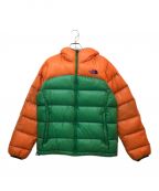 THE NORTH FACEザ ノース フェイス）の古着「ACONCAGUA HOODIEダウンジャケット　ND18950」｜グリーン×オレンジ