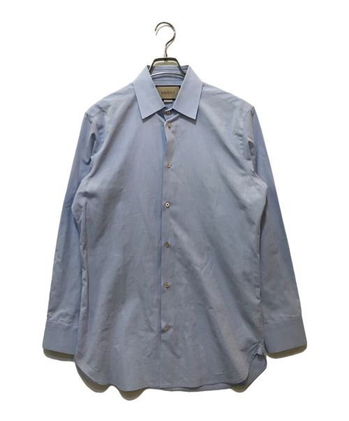 GUCCI（グッチ）GUCCI (グッチ) LONG-SLEEVED SHIRTS　699550 ブルー サイズ:40の古着・服飾アイテム