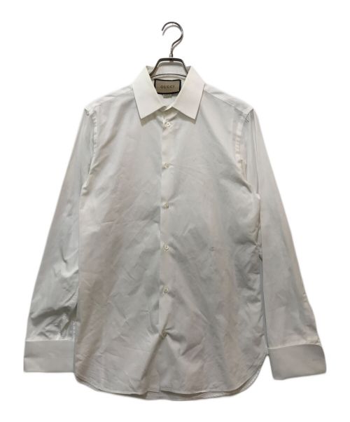 GUCCI（グッチ）GUCCI (グッチ) Cotton poplin shirt　699553 ホワイト サイズ:40の古着・服飾アイテム