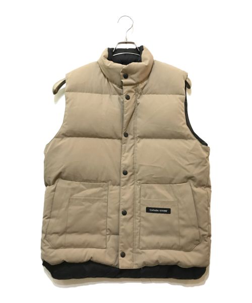 CANADA GOOSE（カナダグース）CANADA GOOSE (カナダグース) WINDSOR VEST ベージュ サイズ:Mの古着・服飾アイテム