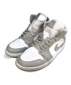 NIKEナイキ）の古着「Air Jordan 1 Mid 554724-082」｜グレー×ホワイト