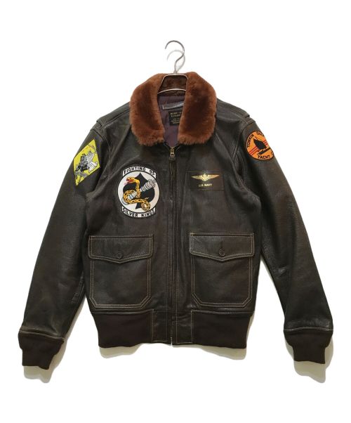 MORGAN PRODUCTIONS（モーガン プロダクションズ）MORGAN PRODUCTIONS (モーガン プロダクションズ) G-1 FLIGHT JACKET ブラウン サイズ:40の古着・服飾アイテム