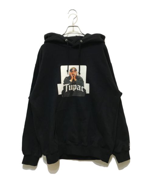 X-LARGE（エクストララージ）X-LARGE (エクストララージ) 2PAC (2パック) TUPAC PULLOVER HOODED SWEAT ブラック サイズ:Mの古着・服飾アイテム