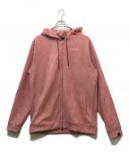 APPLEBUMアップルバム）の古着「Synthetic Suede Zip Parka」｜ピンク