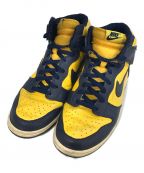 NIKEナイキ）の古着「DUNK HIGH VNTG QK　318544-741」｜イエロー×ネイビー