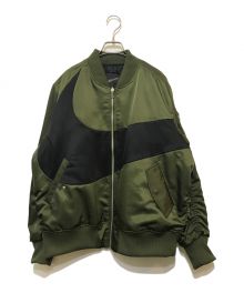 NIKE（ナイキ）の古着「AS M NSW SYNFL SWOOSH BOMBER JACKET」｜カーキ×ブラック