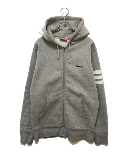 SUPREME（シュプリーム）Supreme (シュプリーム) University Zip Hoodie グレー サイズ:MEDIUMの古着・服飾アイテム