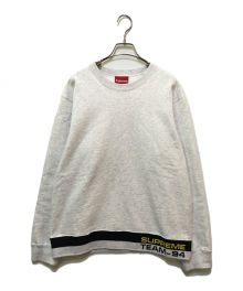 SUPREME（シュプリーム）の古着「Rib Stripe Crewneck」｜ライトグレー