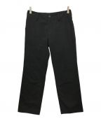 Yohji Yamamoto collectionsヨウジヤマモトコレクションズ）の古着「COTTON TWILL LOW-RISE STRAIGHT FIT PANTS　FS-P64-002」｜ブラック