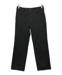 Yohji Yamamoto collections（ヨウジヤマモトコレクションズ）の古着「COTTON TWILL LOW-RISE STRAIGHT FIT PANTS　FS-P64-002」｜ブラック