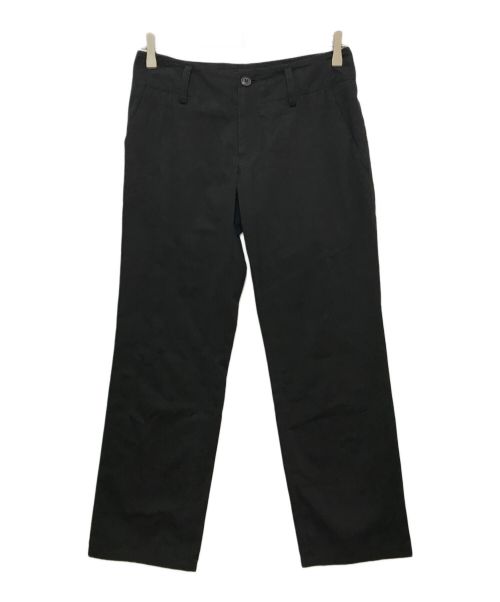 Yohji Yamamoto collections（ヨウジヤマモトコレクションズ）YOHJI YAMAMOTO COLLECTIONS (ヨウジヤマモトコレクションズ) COTTON TWILL LOW-RISE STRAIGHT FIT PANTS　FS-P64-002 ブラック サイズ:1の古着・服飾アイテム