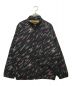 CALEE（キャリー）の古着「Water repellent tasser allover pattern track jacket」｜ブラック