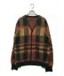 Needles（ニードルズ）の古着「Tartan Mohair Cardigan　LQ273」｜レッド×グリーン