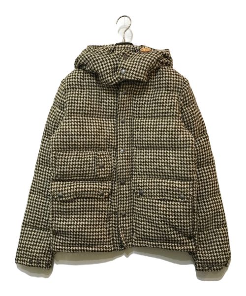 THE NORTH FACE（ザ ノース フェイス）THE NORTH FACE (ザ ノース フェイス) Harris Tweed (ハリスツイード) ツイードダウンジャケット ブラウン×アイボリー サイズ:Sの古着・服飾アイテム