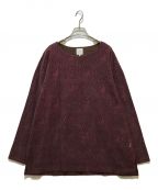 SASQUATCHfabrix.サスクワッチファブリックス）の古着「VELVET LACE SMOCK」｜レッド