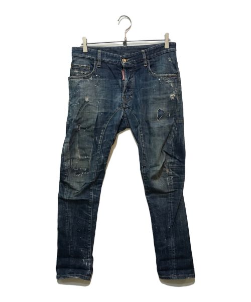 DSQUARED2（ディースクエアード）DSQUARED2 (ディースクエアード) TIDY BIKER JEAN　S71LB0431 インディゴ サイズ:44の古着・服飾アイテム