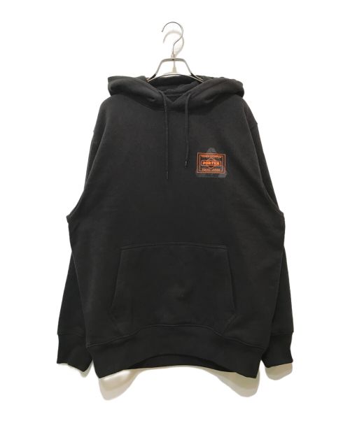 PALACE（パレス）PALACE (パレス) PORTER (ポーター) LOGO HOODIE　390-94717 ブラック サイズ:Mの古着・服飾アイテム