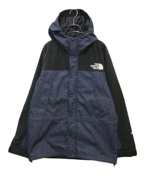 THE NORTH FACE（ザ ノース フェイス）THE NORTH FACE (ザ ノース フェイス) Mountain Light Denim Jacket インディゴ×ブラック サイズ:Lの古着・服飾アイテム