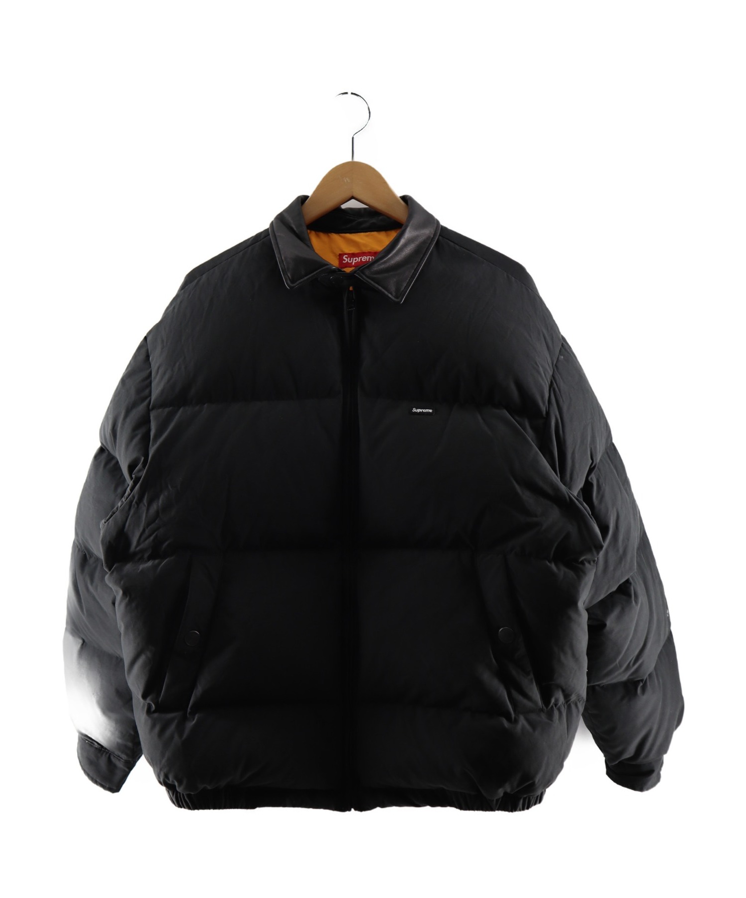 低価通販 Supreme - Supreme Leather collar puffy jacket S 新品の