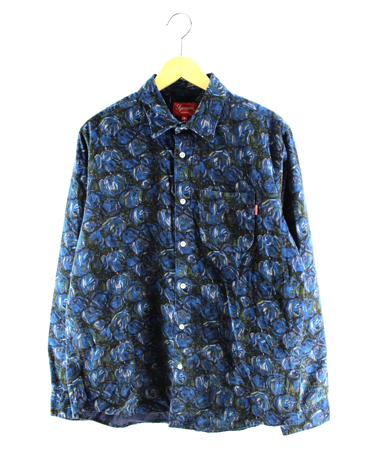 supreme roses corduroy shirt