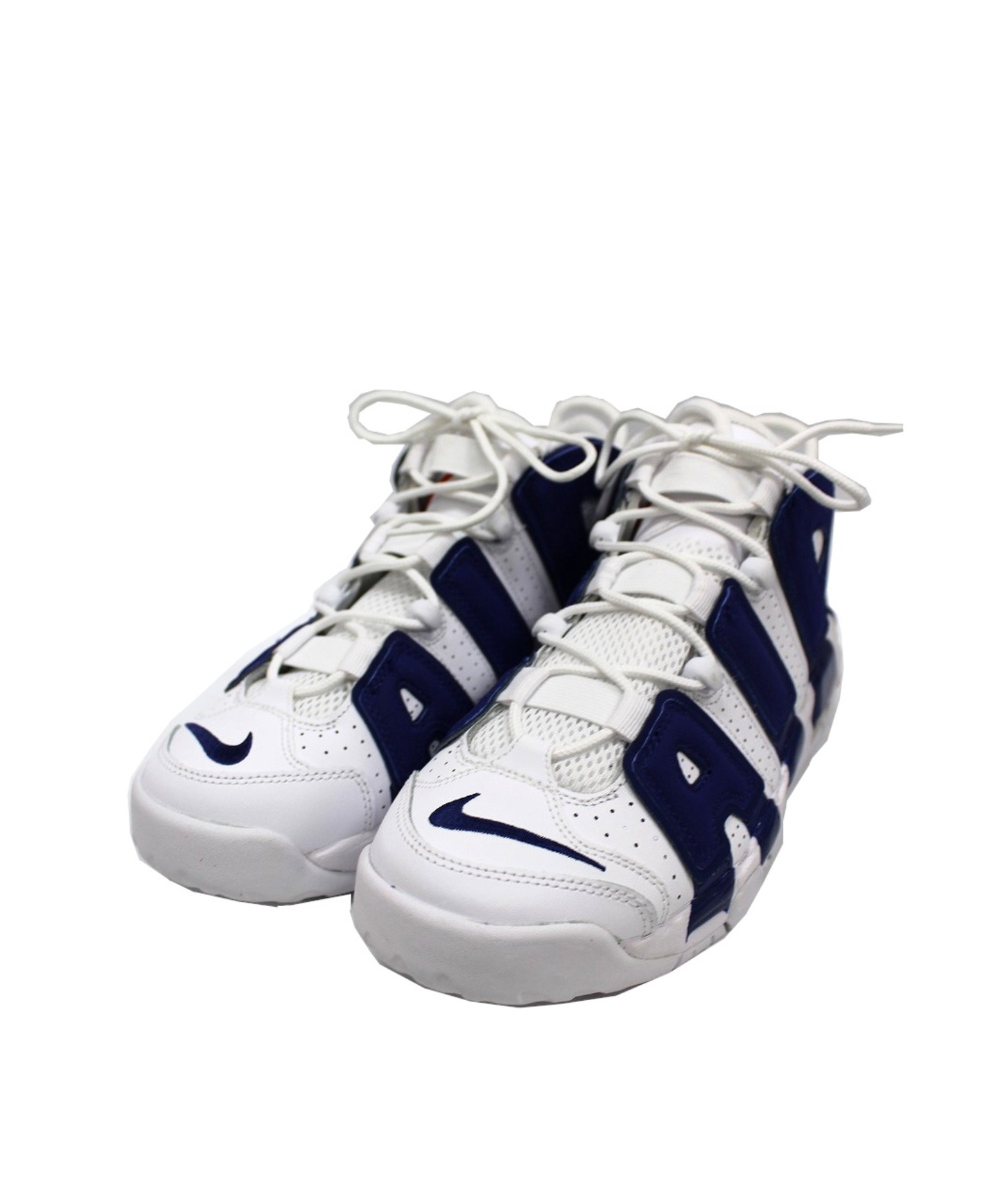 中古 古着通販 Nike ナイキ エアモアアップテンポgs ホワイト ブルー サイズ 7y 4150 103 Air More Uptempo Gs ブランド 古着通販 トレファク公式 Trefac Fashion