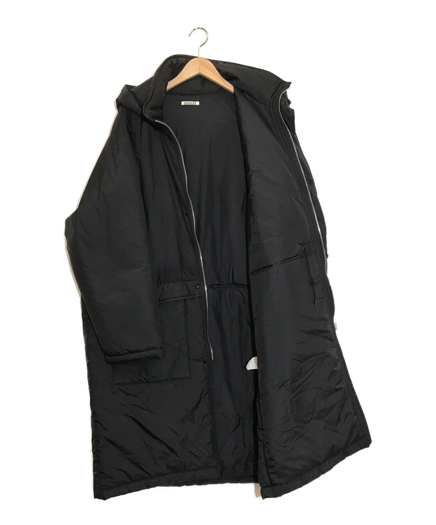 AURALEE (オーラリー) SUPER LIGHT AIRY NYLON PADDED COAT ブラック サイズ:5