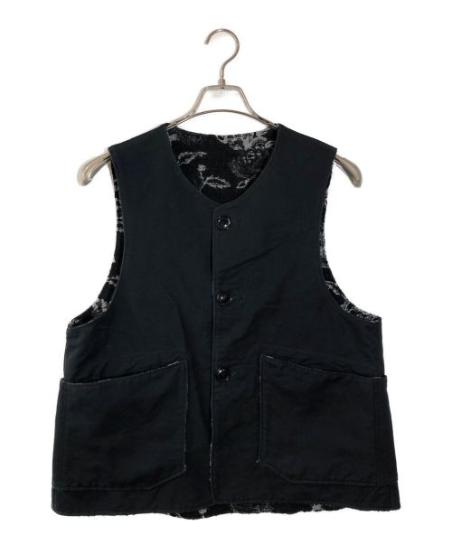 Engineered Garments（エンジニアド ガーメンツ）Engineered Garments (エンジニアド ガーメンツ) 19AW Over Vest Rug Jacquard ブラック サイズ:Mの古着・服飾アイテム