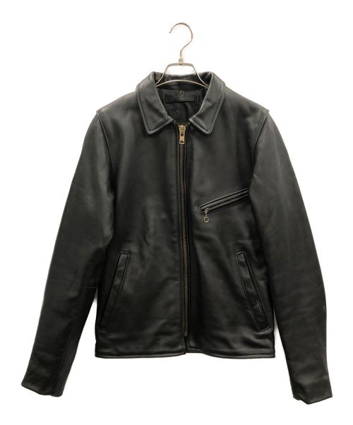 VANSON（バンソン）VANSON (バンソン) ENFIELD エンフィールドシングルライダースジャケット ブラック サイズ:34の古着・服飾アイテム