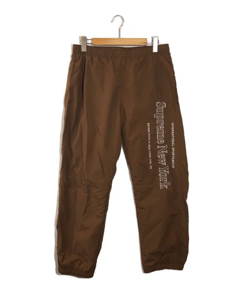 SUPREME（シュプリーム）Supreme (シュプリーム) Side Logo Track Pant　サイドロゴトラックパンツ ブラウン サイズ:Sの古着・服飾アイテム